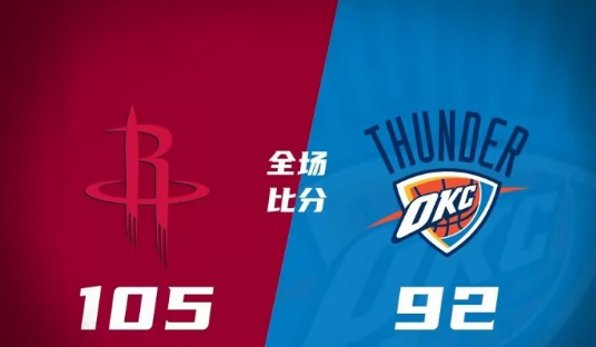 NBA夏联-火箭105-92胜雷霆惠特摩尔16+8KJ-威廉姆斯19+13（今日汇总）