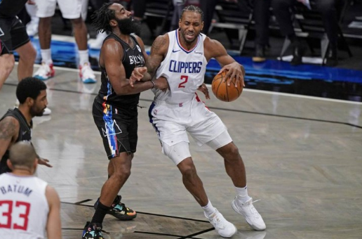 NBA-哈登三双小卡空砍33+5三巨头90分篮网124-120险胜快船（今日统编）